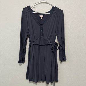 Women’s Large Maternity Long Sleeve Button-Front Top - Isabel by Ingrid & Isabel